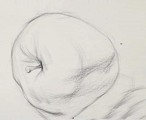 素描华妃吃瓜,宫廷中的悠闲时光